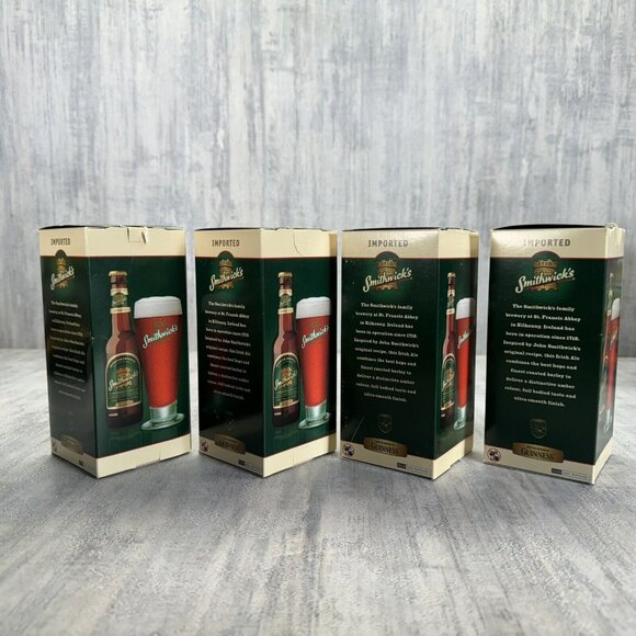 4 Smithwick's 1710 Beer Glass Stemmed Breweriana 6.5" Tall - Picture 5 of 6